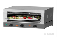 Tostiera/salamandra GN2/3 con resistenze ceramiche