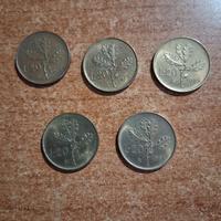 MONETE 20 LIRE DAL 1957 AL 1986