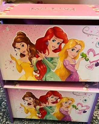 Cassapanca in legno Disney Princess