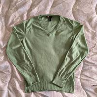 Pullover con scollo a V Diesel taglia M uomo verde