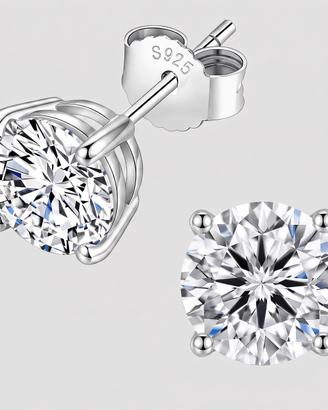 Orecchini a Lobo Moissanite Brillante S925