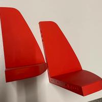 2 mensole il plastica cm. 33 x 33 x 20.