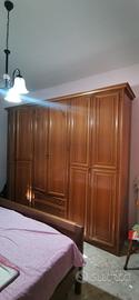 Armadio classico grande legno specchio interno