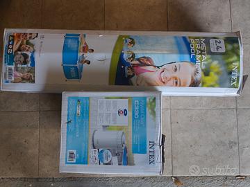 Piscina Intex + filtro + prodotti 

