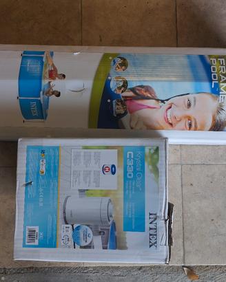Piscina Intex + filtro + prodotti 
