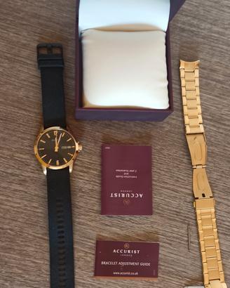 orologio accurist uomo in acciaio 