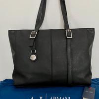 Borsa a spalla shopper ARMANI JEANS usata nera