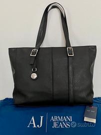 Borsa a spalla shopper ARMANI JEANS usata nera