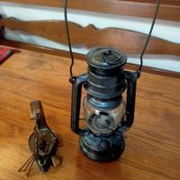 oggetti da collezione, lanterna e lampada a olio 