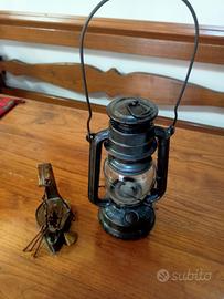 oggetti da collezione, lanterna e lampada a olio 