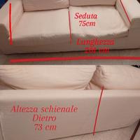 Divano in piuma d'oca fatto su misura in tessuto c