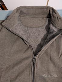 felpa uomo taglia XL. verde/fango