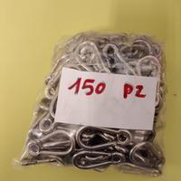 150 moschettoni nuovi  acciaio inox A4 6 x 60 mm