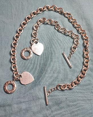 Collana e bracciale di Tiffany originale