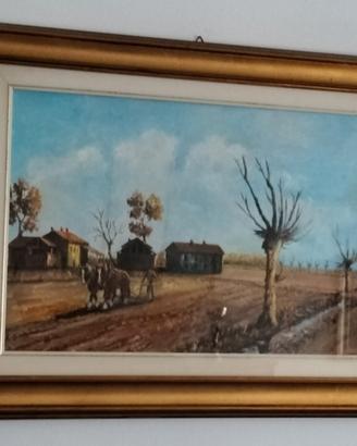 QUADRO PAESAGGIO DI CAMPAGNA 