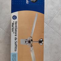 ventilatore da soffitto cromato 122 cm nuovo 