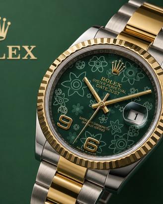 Rolex Datejust 36 Ref.:116233/Green Floral Dial/