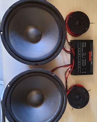 Impianto 3 coppie altoparlanti crossover Sonavox