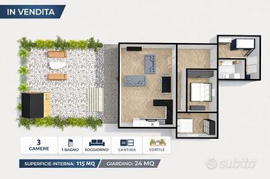 Nuovo Quadrilocale indipendente - Piano rialzato C