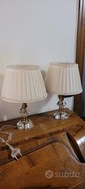 coppia di abat jour om cristallo vintage