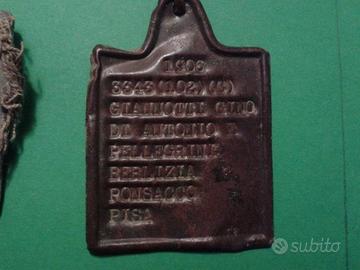 PIASTRINA ITALIANA- seconda guerra mondiale