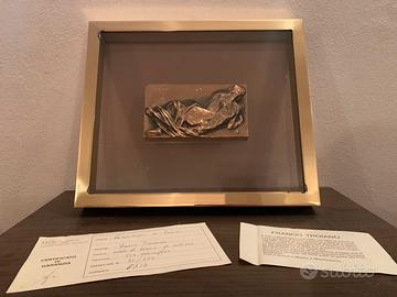N.2 Bassorilievi in bronzo artista Franco Troiano