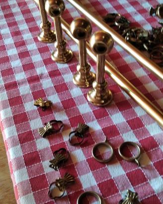 bastoni per tende in ottone