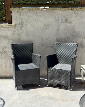 Sedie rattan ritiro a mano