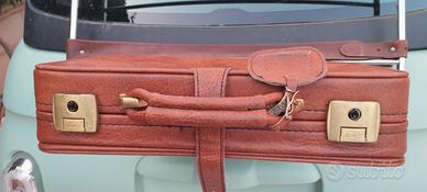 valigia pelle vintage made italy