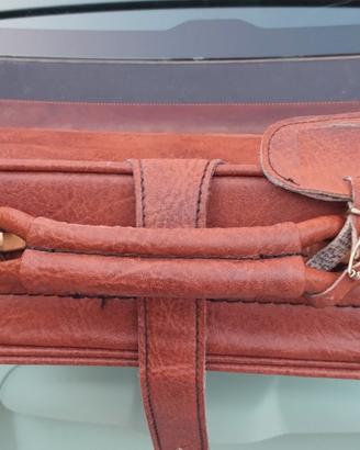 valigia pelle vintage made italy