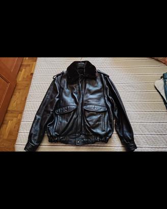 Giacca vera pelle LCTOPGUN stile aviatore