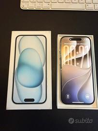 IPhone 15 128 GB Azzurro – con scatola e cavo