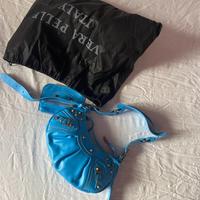 borsa a tracolla cagole in vera pelle