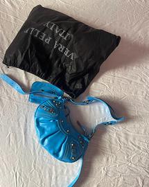 borsa a tracolla cagole in vera pelle