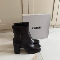 Carmens tacchi stivali vera pelle taglia 40 nuove