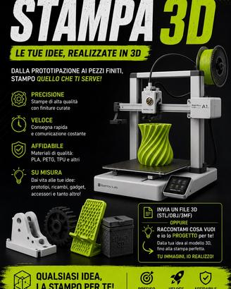 Servizio di Stampa 3d
