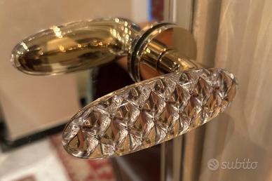 Maniglia per porta in cristallo Olivari collection