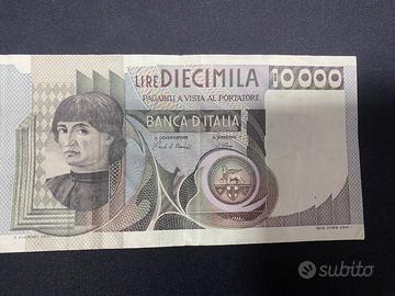 Banconota 10000 Lire 6 settembre 1980 del Castagno