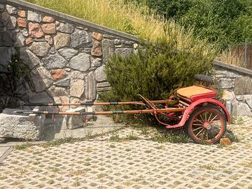 Calesse d’epoca a due ruote per cavallo