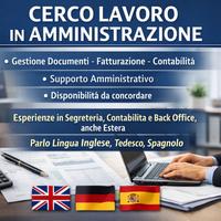 Impiegata amministrativa con esperienza