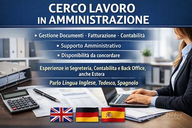 Impiegata amministrativa con esperienza