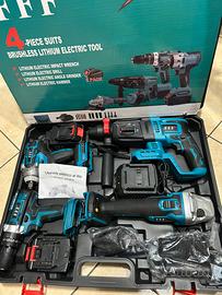 Kit 4 in 1 attrezzi a batteria