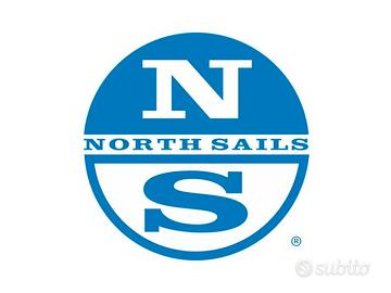 North sails Polo Blu colletto verde Tg 10 12 anni