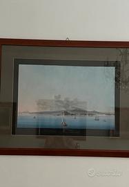 Guache Napoli dal mare