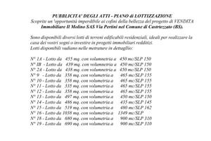 N° 9 - Lotto da 358 mq. con volumetria a 465 mc/SL