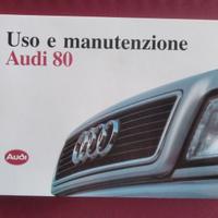 AUDI 80 80 Quattro USO e MANUTENZIONE originale