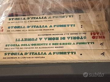 Storia a fumetti di Enzo Biagi anni 80 (5 libri)