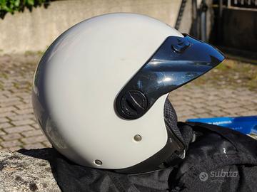 Casco Moto Jet R.Evolution Corse R Bianco Nero con