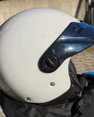 Casco Moto Jet R.Evolution Corse R Bianco Nero con