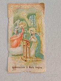 Antico Santino 1905 Annunciazione Maria Vergine 